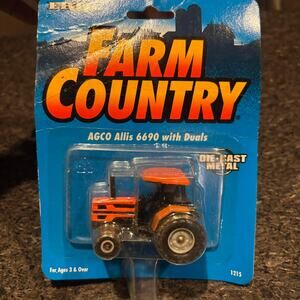 NEW ERTL AGCO Allis 6690 Tractor 1:64 Scale w/ 4 Post Rops & Duals on Rear